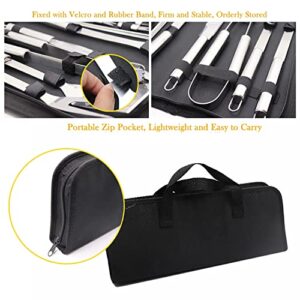 20Pcs Grilling Accessories BBQ Tools Set, Professional Stainless Steel Barbecue Tools Kit with Storage Bag for Outdoor Cooking Camping Grilling,Best Grill Gift for Men Women