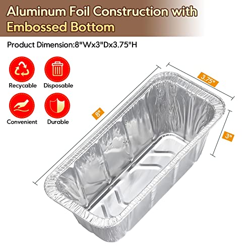 TIFMI - Blackstone Grease Cup Liners (50 Pack) for 36'' 28'' 22'' 17'' Inch Griddles, Aluminum Foil Drip Pan Liners for Blackstone 5017, Grill Grease Tray Blackstone Griddle Accessories