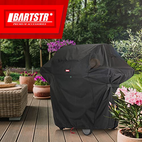 BARTSTR BBQ Grill Cover - 600D Heavy Duty, Weatherproof, UV-Protected Barbecue Grill Covers for Up to 45 Inch Diameter Kettle Grills w/Storage Bag - Outdoor Gas Grill Accessories