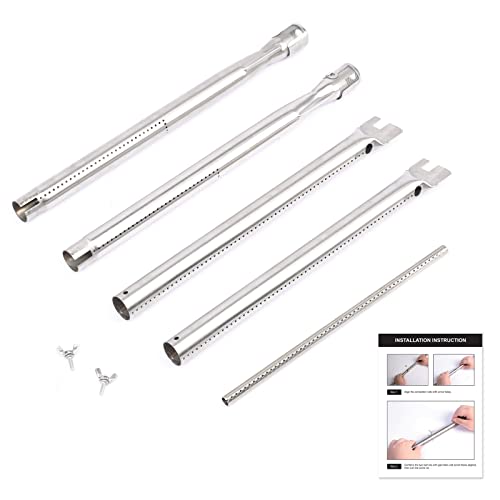 Utheer 7507 Grill Burner Tube Set for Weber Spirit E-210,Spirit 200 Series Gas Grill(Side Control),Spirit 500 Genesis Silver A Stainless Steel Gas Grill Burner Tube Kit,Detachable Burner