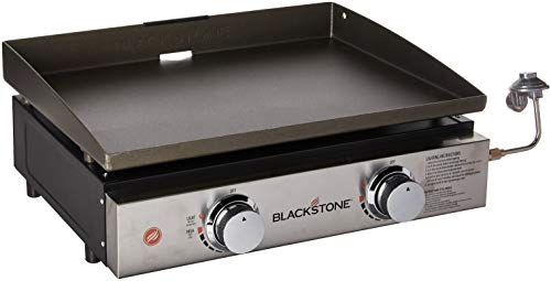 BlackstoneBlackstone Tabletop Griddle, Black, 22 inch & Propane Adapter Hose & Regulator for 20 lb Tank, Gas Grill & Griddle - Extends Up To 3 Feet - 5471Blackstone
