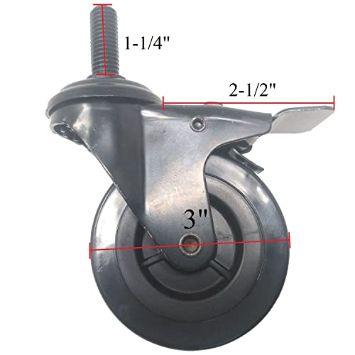 Pellet Grill Locking Caster Wheel for Pit Boss, Louisiana Grill, Rec Tec & Others