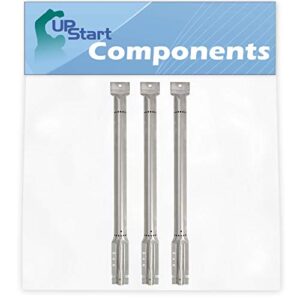 upstart components 3-pack bbq gas grill tube burner replacement parts for kenmore 415.16237 - compatible barbeque stainless steel pipe burners
