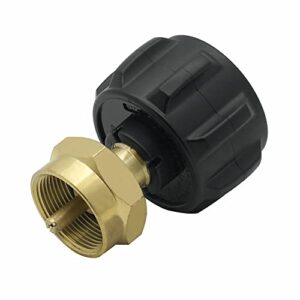 qcc1 regulator valve propane refill adapter lp gas 1 lb cylinder tank coupler, black