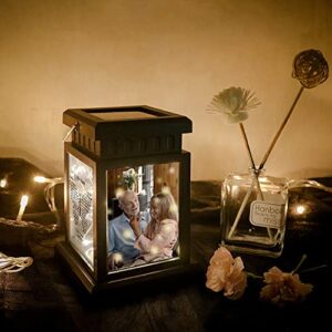 Personalized Photo Memorial Lantern Lamp Sympathy Lantern Bereavement Gift Loss of a Loved One (2 Photos+Date+Name #2)