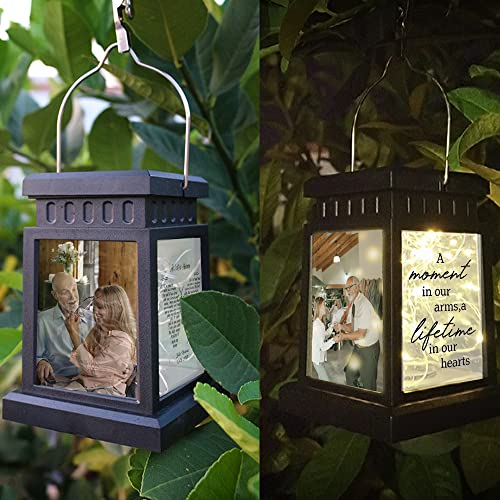 Personalized Photo Memorial Lantern Lamp Sympathy Lantern Bereavement Gift Loss of a Loved One (2 Photos+Date+Name #2)