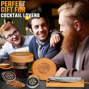 Cocktail Smoker Kit with Torch, Whiskey Smoker Kit, Drink Smoker Infuser Kit, Bourbon Smoker Kit, Old Fashioned Cocktail Kit, Unique Gifts for Men, Brother, Dad, Husband (No Butane)… (Kit With Torch)