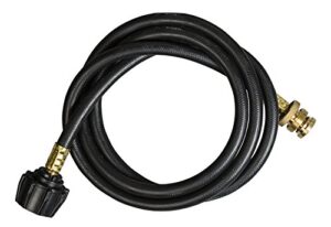 martin 6 foot bulk rubber tank hose adapter for use with disposable bottle regulators csa certified