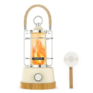 led vintage camping lantern flickering flame, usb rechargeable with remote control, waterproof outdoor hanging lantern, decorative lamp for camping outdoor, hurricane emergency, party