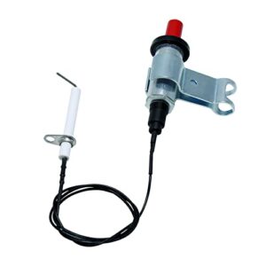 MENSI Propane Self Ignition High BTU Weed Torch Accessories Replacement Parts Piezo Push Button Igniter with Fixing Clamps And Spark Ceramic