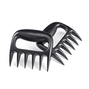 Unicook BBQ Claws 2 Pack, Shredder Claws to Shred Lift & Carve Pork, Turkey, Chicken, Brisket, Ham - Barbecue Utensil Tool for BBQ Grilling Smoking Roasting, Black