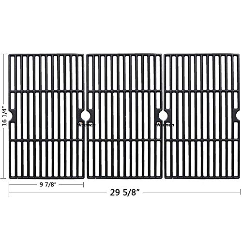 Hisencn 57 Inch Heavy Duty Gas Grill Cover and Grill Heat Plates Cooking Grid for DynaGlo DGF510SBP, DGF510SSP, DGF510SSP-D