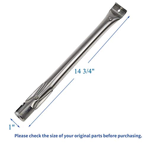 Grill Heat Plates, Grill Burners & Crossover Tubes Replacement for Kenmore 146.46372610, 146.47223610, 146.46366610 Gas Grill, 4 Pack BBQ Heat Shields & Burners Replacement, 3 Pack Carry Over Tubes