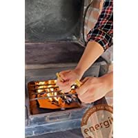 Premium Fatwood Fire Starter Wood Sticks |100% All Natural 500 Sticks | Fire Starters for Fireplace | Weather Proof Fat Wood Kindling Fire Starters | Safe and Easy to use, 40lb Box ENERGITA