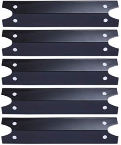 votenli p9731a (5-pack) 16 3/4" porcelain steel heat plate replacement for select brinkmann, charmglow gas grill models (5-pack)