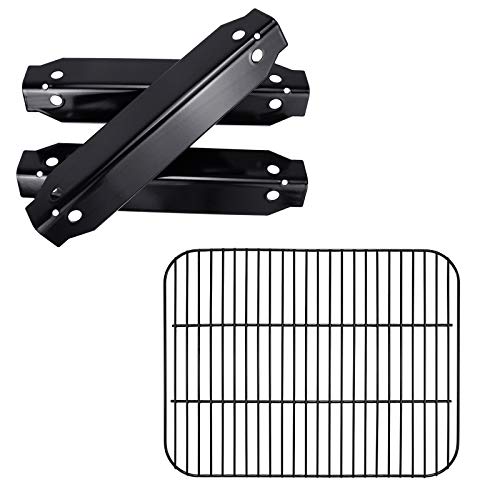 Hisencn Grill Replacement Parts for Dyna-Glo DGC310CNP-D, DGC310RNP-D, DGC310BNP-D, Porcelain Steel Heat Plates Tents, Cooking Grates Grids for Dyna-Glo 3-Burner Open Cart Propane Gas Grill…