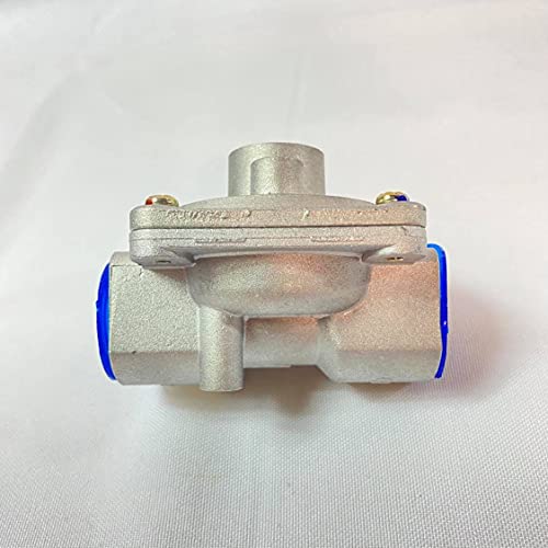 Gee Yu Natural Gas Regulator with 2PCS CONNECTORS- Grill Parts Replacement/Regulator (in/Out,1/2")