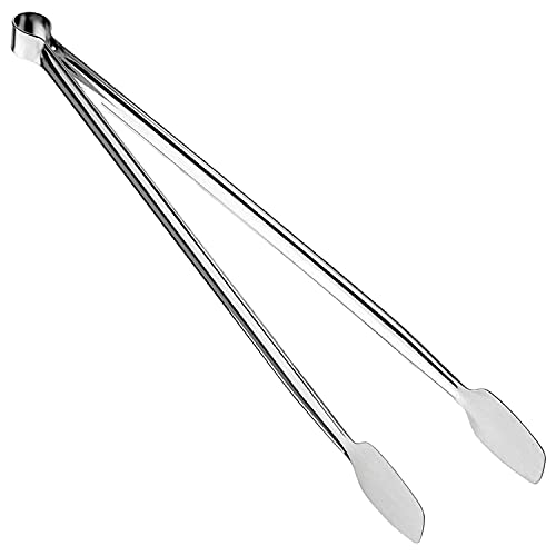 Stainless Steel Tongs 14 Inch Extra Long Kitchen Tongs, Metal Grill Tongs for Cooking, Grilling, Barbecue/BBQ, Buffet, Toaster