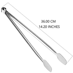 Stainless Steel Tongs 14 Inch Extra Long Kitchen Tongs, Metal Grill Tongs for Cooking, Grilling, Barbecue/BBQ, Buffet, Toaster