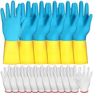 3 pairs meat pulling gloves grilling gloves with 6 pairs cotton gloves liner reusable heat resistant bbq gloves pork and meat pulling gloves for pork chicken hot meat