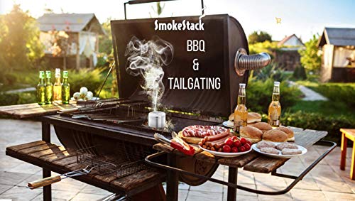 SmokeStack Finely Ground Wood Chips and Smoker Box – Turn Any Grill Oven Stovetop Into A Smoker - Evenly Adds Delicious Smoke Flavor - No Pre Soaking Needed (Applewood)