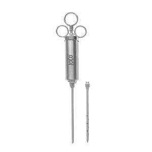 loco cookers lcssinj2 stainless steel marinade injector, silver