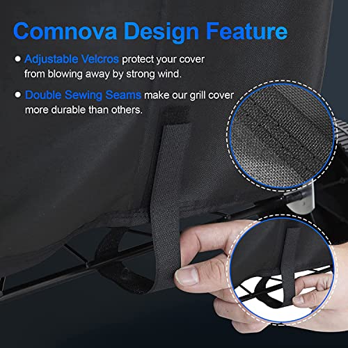 Comnova Charcoal Kettle Grill Cover - 600D BBQ Cover for Weber 22 Inch Charcoal Grill, Heavy Duty & Waterproof Covers for Weber 22 Inch Master Touch Charcoal Grill, Original Kettle Grill and More