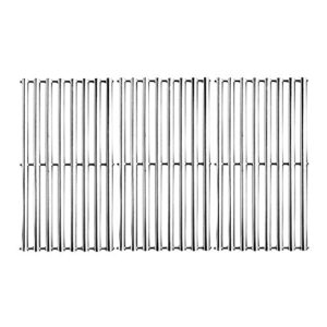 stainless steel cooking grid grates replacement for charbroil 463433016, 463461615, 463436215, 463420508, kenmore 463420507, master chef 85-3100-2, 85-3101-0, g43205, t480 (16-7/8" x 27-15/16")