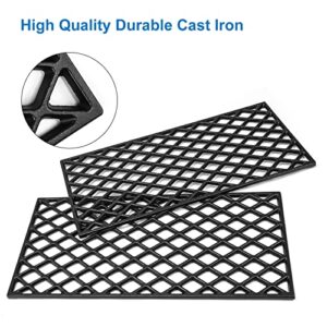 Uniflasy Grill Cooking Grate Replacement Parts for Member‘s Mark GR2210601-MM-00, 5 Burner Cast Iron Cooking Grid Parts GR2210601MM00, 3 Pack Gas Grill Grates