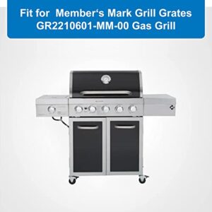 Uniflasy Grill Cooking Grate Replacement Parts for Member‘s Mark GR2210601-MM-00, 5 Burner Cast Iron Cooking Grid Parts GR2210601MM00, 3 Pack Gas Grill Grates