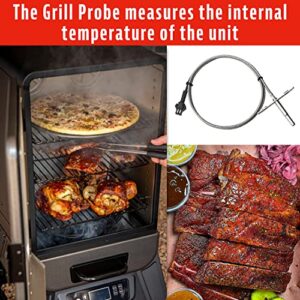 RTD Temperature Sensor Probe Compatible with Pit Boss 2-Series 3-Series Digital Electric Vertical Smoker, Part Number PB-39P600 Part, Electric Grill Temperature Probe Sensor