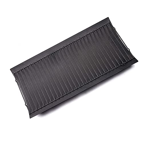 BBQ funland Drip Pan Fire Grate for Chargriller 5050, 5072, 5650 Charcoal Grills, 20 inch Ash Pan Grate Grill Replacement Parts, 20.4" x 12.8"