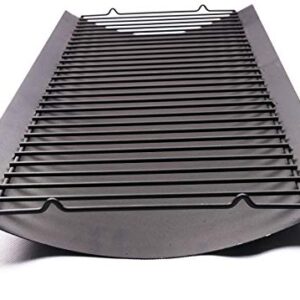 BBQ funland Drip Pan Fire Grate for Chargriller 5050, 5072, 5650 Charcoal Grills, 20 inch Ash Pan Grate Grill Replacement Parts, 20.4" x 12.8"