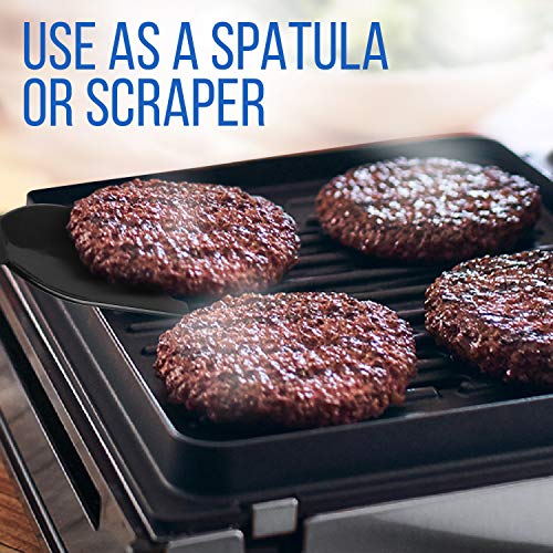 [2 Pack] Impresa Spatula / Scraper for George Foreman Indoor Grills - George Foreman Grill Spatula / Scraper - Cleaner Tool with Ergonomic Handle – Heat Resistant Tool for Panini Grill Press