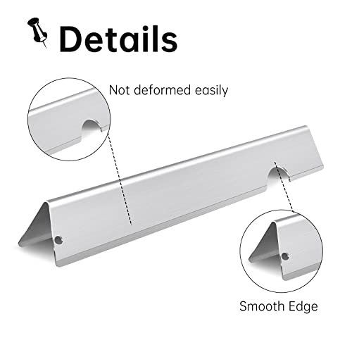 Clivimi Grill Flavorizer Bars Grill Heat Deflectors BBQ Gas Grill Replacement Parts for Weber 66796 66033 66041, Weber Genesis II E-410 S-410, II LX E-440, S-440, 17 Inch Grill Heat Plates Shield