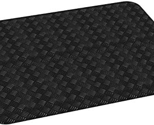 Fasmov Under The Grill Mat, 36 x 48 inches PVC Grill Mat Grill and Garage Protective Mat, Protects Decks and Patios from Grease Splashes, PVC Flame Retardant Material, Black