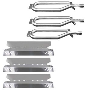 sunshineey gas grill replacement parts,stainless steel burners,heat plates for members mark bq05046-6, bbq probq05041-28, bq51009, sam's club, outdoor gourmet repair kit (3pack)