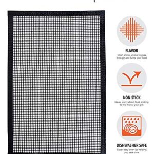 BBQ Butler Non-Stick BBQ Mesh Grill Mat- Perfect For Smokers - Traeger, Green Egg, Kamodo Compatible