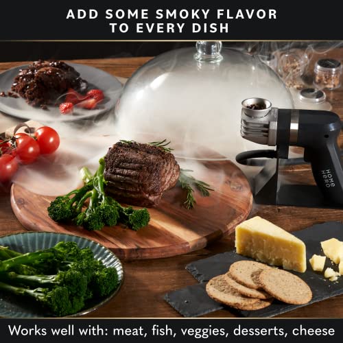 Smoking Gun, Smoke Gun for Cocktails - Cocktail Smoker Kit & 8 Wood Chip Flavors - Drink Smoker Infuser Kit - Indoor Smoker Drink Smoker - Smoking Gun Food Smoker, Old Fashioned Smoker Kit for Whiskey