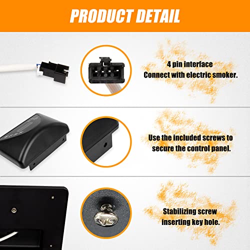 Digital Electric Smoker Control Panel Compatible with Masterbuilt 20071317/20071117 / 21071218 and More Masterbuilt Electric Smoker Grill Models Replace 9907160014