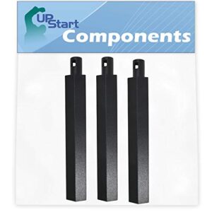 upstart components 3-pack bbq gas grill tube burner replacement parts for jenn air 720-0099-ng - compatible barbeque 16" cast iron pipe burners