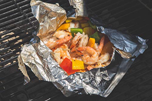 Kingsford Heavy Duty Aluminum Grill Bags, 4 Pack | Foil Packets for Grilling, Recyclable And Disposable Grilling Accessories | Foil Bag Measures 15.5" x 10" | Foil Grilling Bag, Grilling Bags