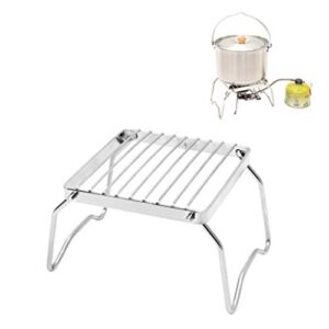 LIOOBO BBQ Grill Rack Steel Grill Grate Portable Camping Grill Barbecue Grill for Backpacking Hiking Picnics Fishing