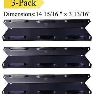 Votenli P9622A (3-Pack) 14 15/16 inch Porcelain Steel Heat Plate Replacement for Kenmore 146.1613211, 146.16132110, 146.16133110, 146.16142210, 146.16197210, 146.16198210, 146.16222010, 146.23673310