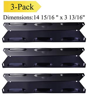 Votenli P9622A (3-Pack) 14 15/16 inch Porcelain Steel Heat Plate Replacement for Kenmore 146.1613211, 146.16132110, 146.16133110, 146.16142210, 146.16197210, 146.16198210, 146.16222010, 146.23673310