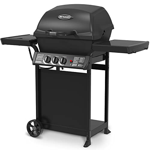 Broil-Mate, 30040BMT, Cast 2, Liquid Propane Gas Grill with Side Burner, Black