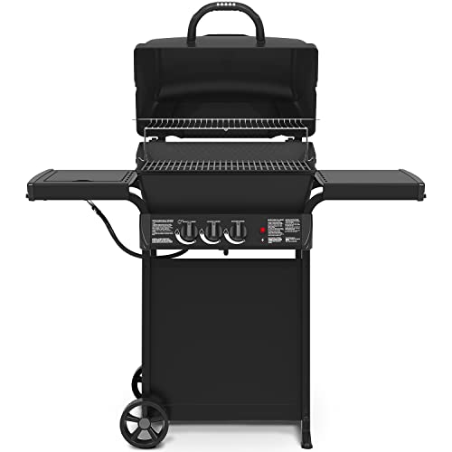 Broil-Mate, 30040BMT, Cast 2, Liquid Propane Gas Grill with Side Burner, Black