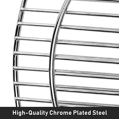 X Home Grill Grate for 22 Inch Weber Charcoal Grill, Upgraded 8835 Gourmet BBQ System Hinged Cooking Grate, 21.5 x 21.5 Inch