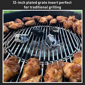 X Home Grill Grate for 22 Inch Weber Charcoal Grill, Upgraded 8835 Gourmet BBQ System Hinged Cooking Grate, 21.5 x 21.5 Inch