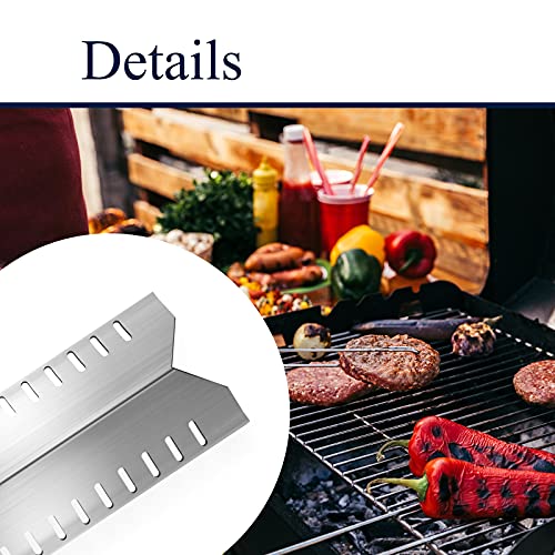 Grill Heat Plate Shield Tent BBQ Parts Replacement for Huntington 24025HNT, Master Forge 30030MSF Fiesta, Cook-Rite EL30034 Stainless Steel Burner Cover Flame Tamer, 19 9/16" Heat Shield